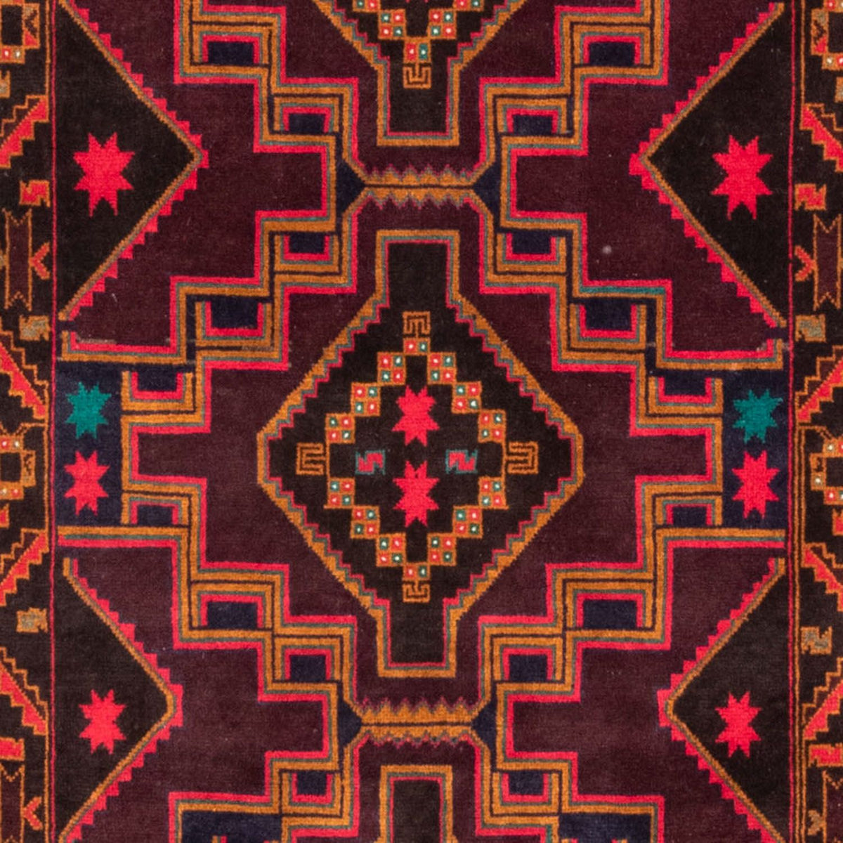 Alfombra de pasillo Alfombra Belutsch - 193 x 106 cm - azul oscuro