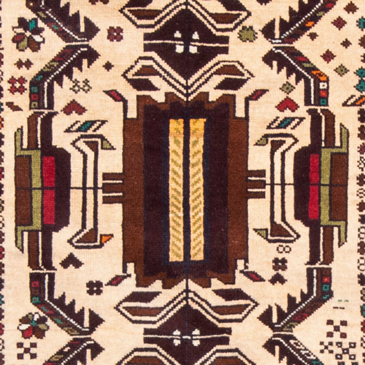 Alfombra de pasillo Alfombra Belutsch - 207 x 100 cm - beige