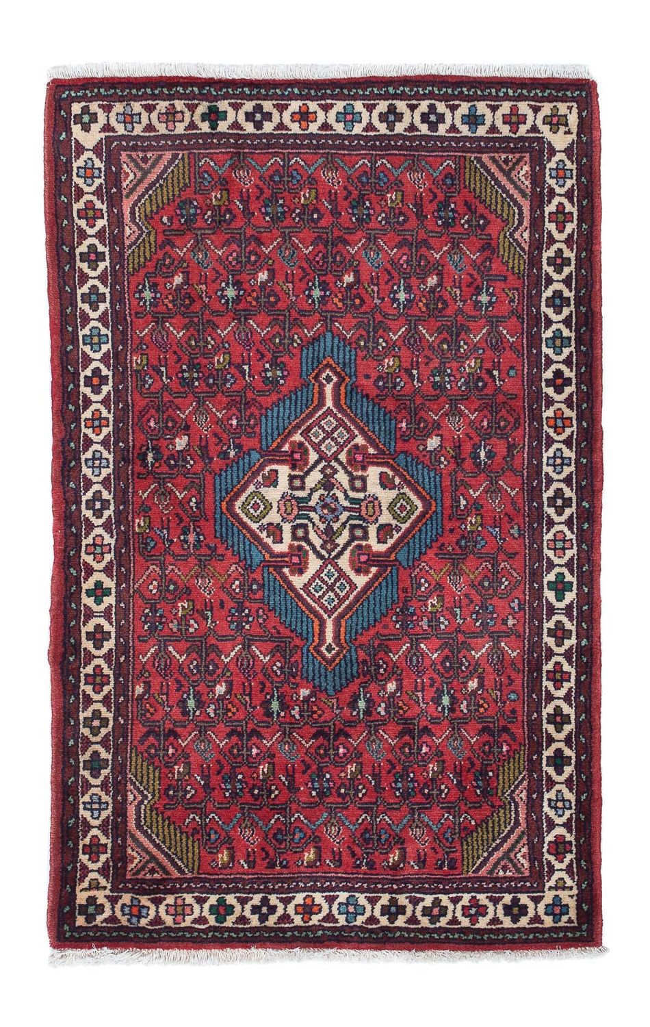 Alfombra persa - Nómada - 127 x 79 cm - rojo