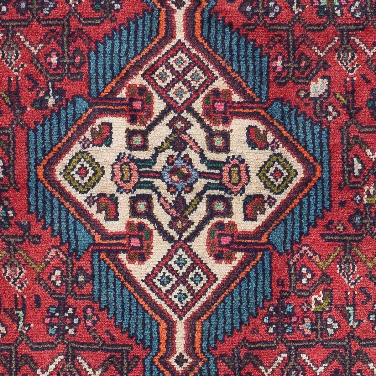 Alfombra persa - Nómada - 127 x 79 cm - rojo
