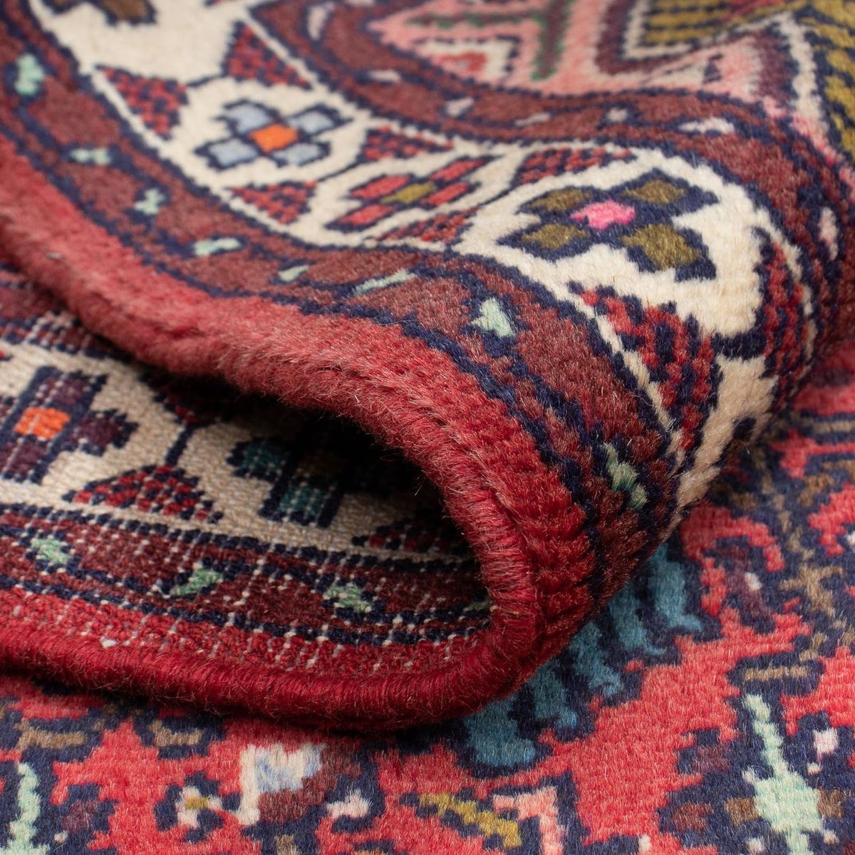 Alfombra persa - Nómada - 127 x 79 cm - rojo