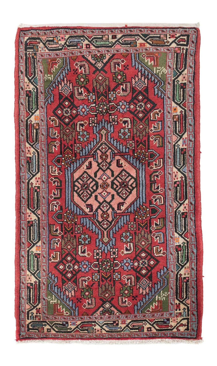 Alfombra persa - Nómada - 127 x 76 cm - rojo
