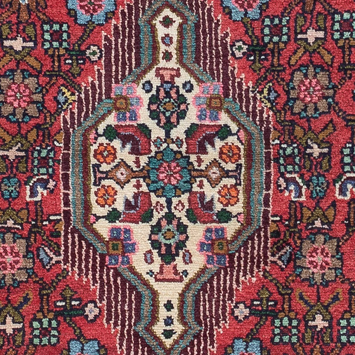 Alfombra persa - Nómada - 133 x 81 cm - rojo