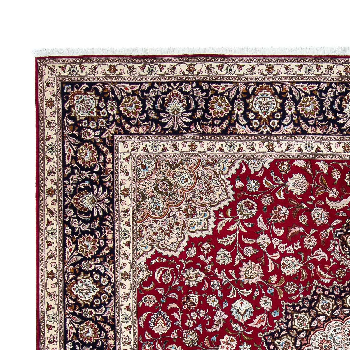 Alfombra Persa - Tabriz - Real cuadrado  - 300 x 297 cm - rojo oscuro
