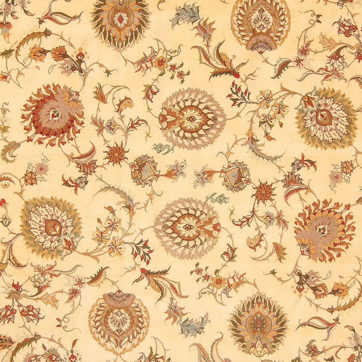 Alfombra Persa - Tabriz - Real - 346 x 256 cm - marrón claro