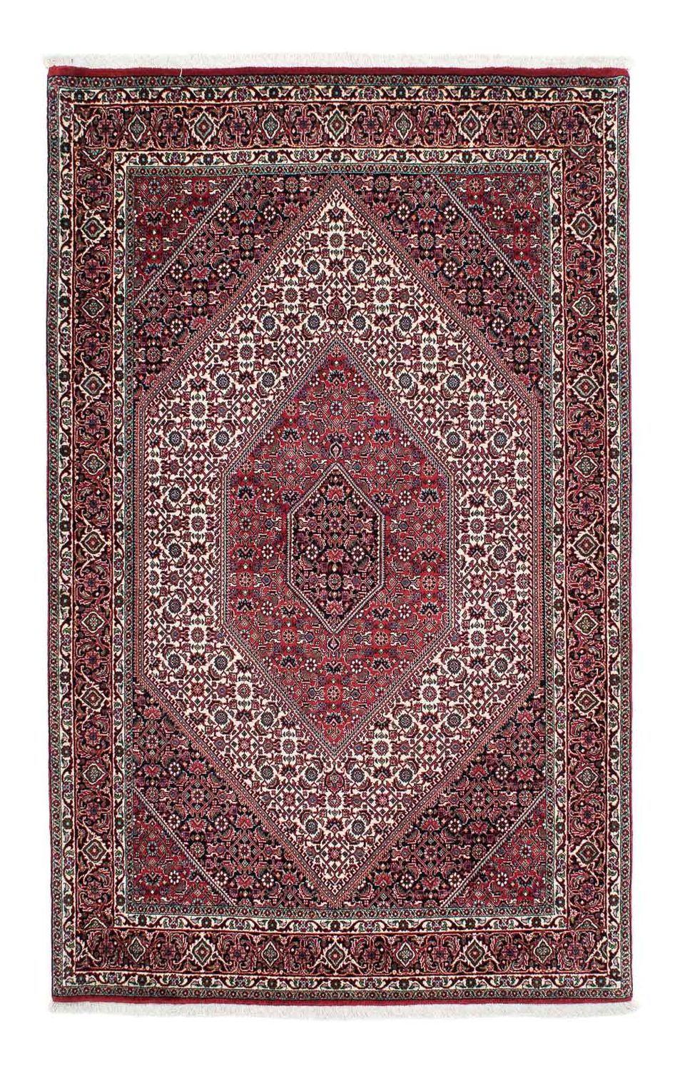 Alfombra persa - Bidjar - 205 x 131 cm - rojo claro