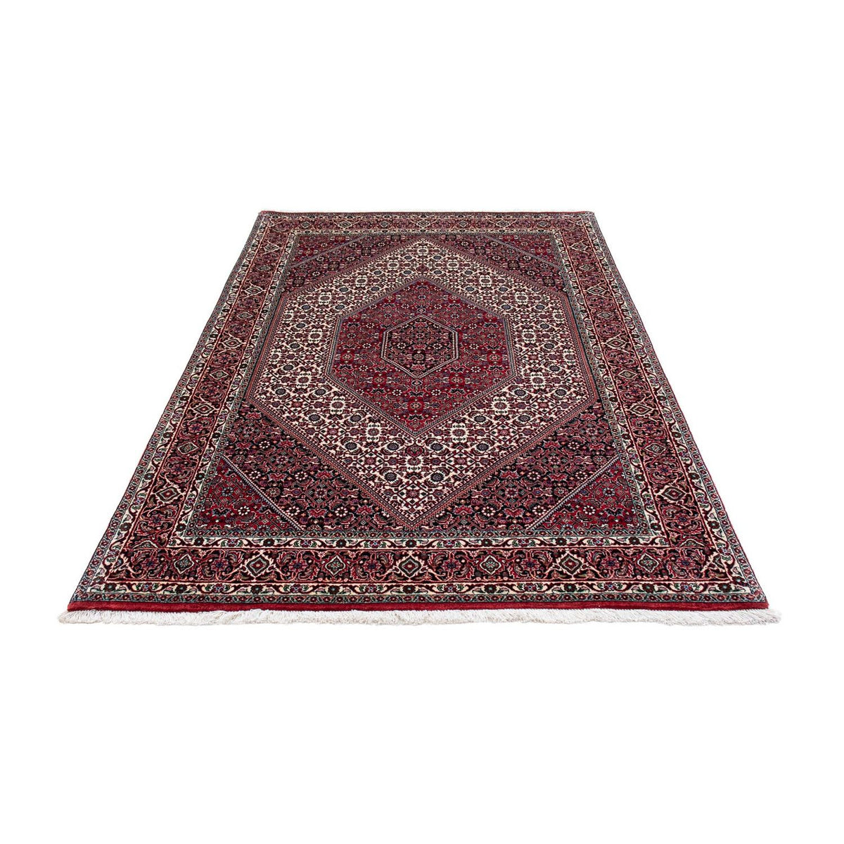 Alfombra persa - Bidjar - 205 x 131 cm - rojo claro
