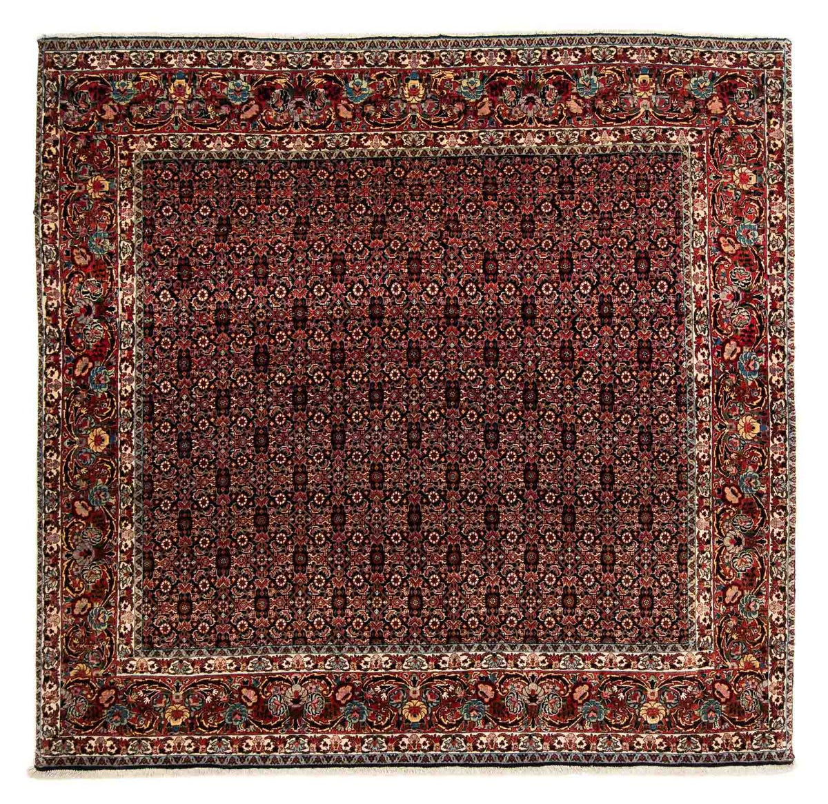 Alfombra persa - Bidjar cuadrado - 208 x 197 cm - marrón