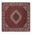 Alfombra persa - Bidjar cuadrado - 300 x 300 cm - rojo oscuro