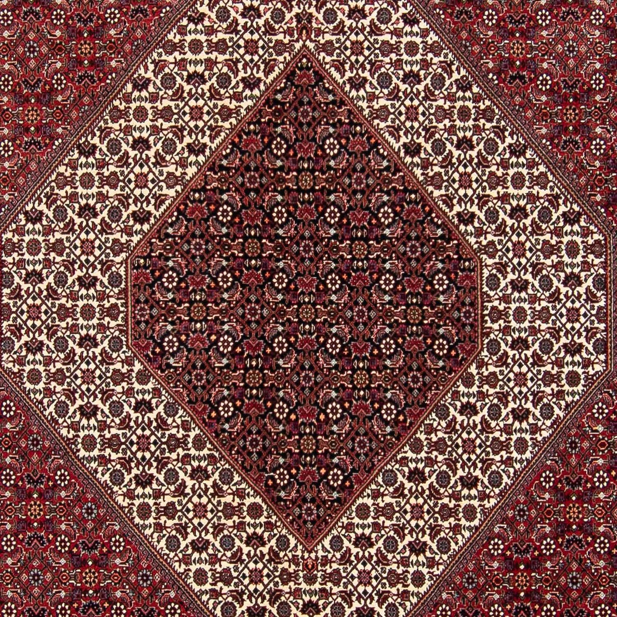 Alfombra persa - Bidjar cuadrado - 300 x 300 cm - rojo oscuro