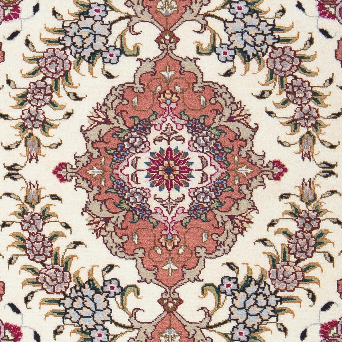 Alfombra Persa - Tabriz - Real - 90 x 60 cm - beige