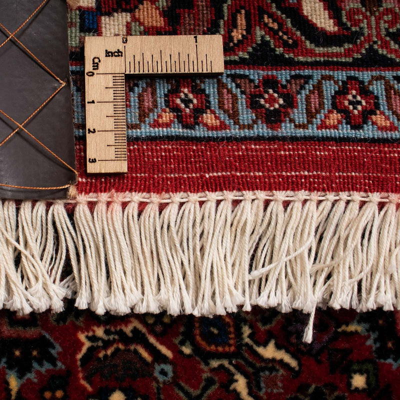 Alfombra persa - Bidjar - 242 x 203 cm - rojo oscuro