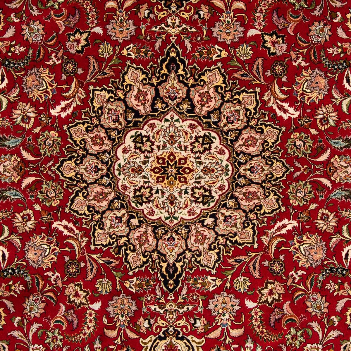 Alfombra Persa - Tabriz - Real - 308 x 205 cm - rojo oscuro