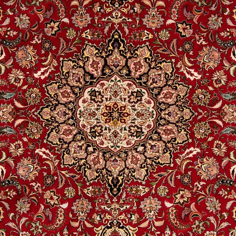 Alfombra Persa - Tabriz - Real - 308 x 205 cm - rojo oscuro