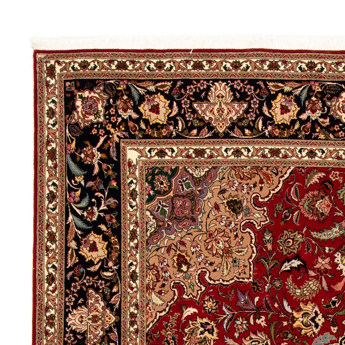 Alfombra Persa - Tabriz - Real - 308 x 205 cm - rojo oscuro