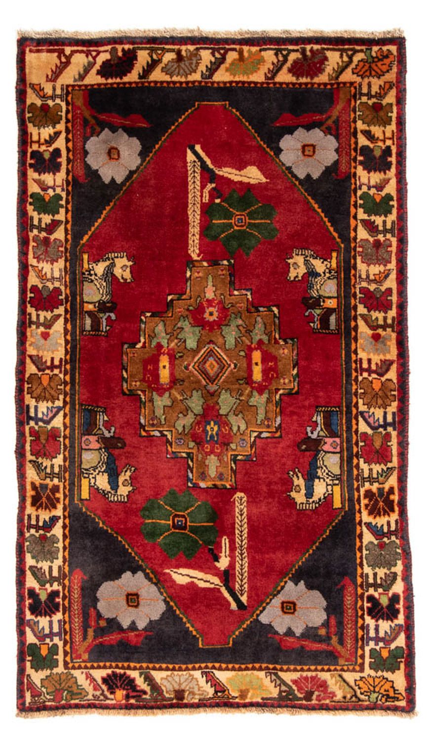 Alfombra persa - Nómada - 188 x 108 cm - rojo