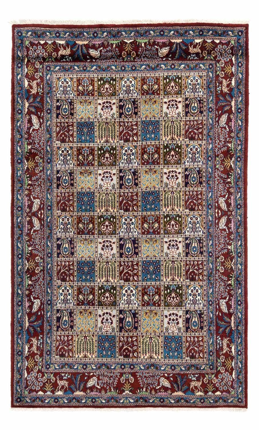 Alfombra persa - Clásica - 245 x 155 cm - rojo oscuro