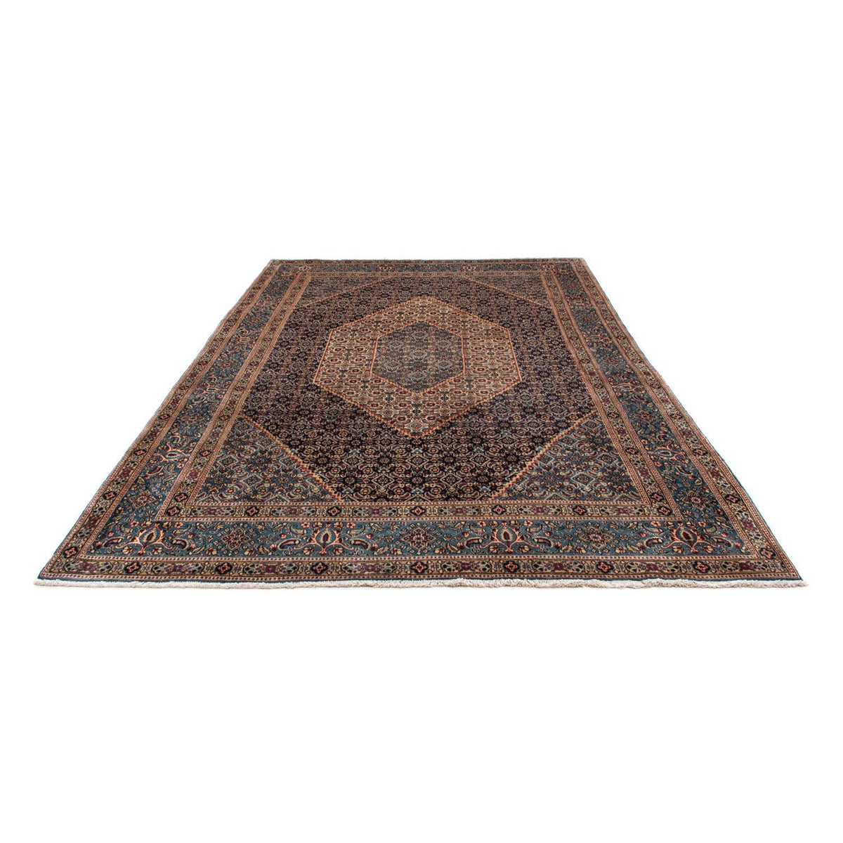 Alfombra persa - Clásica - 305 x 208 cm - azul oscuro