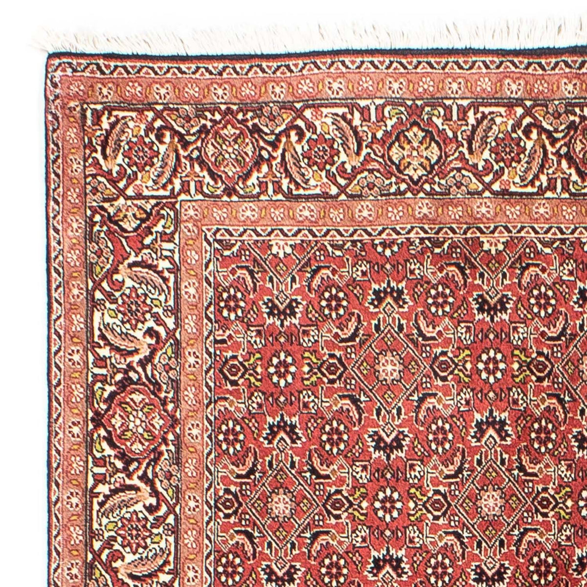 Alfombra persa - Bidjar - 205 x 141 cm - rojo oscuro