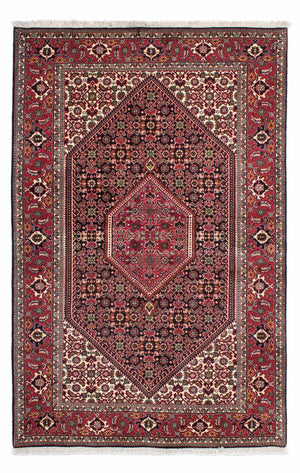 Alfombra persa - Bidjar - 216 x 138 cm - rojo
