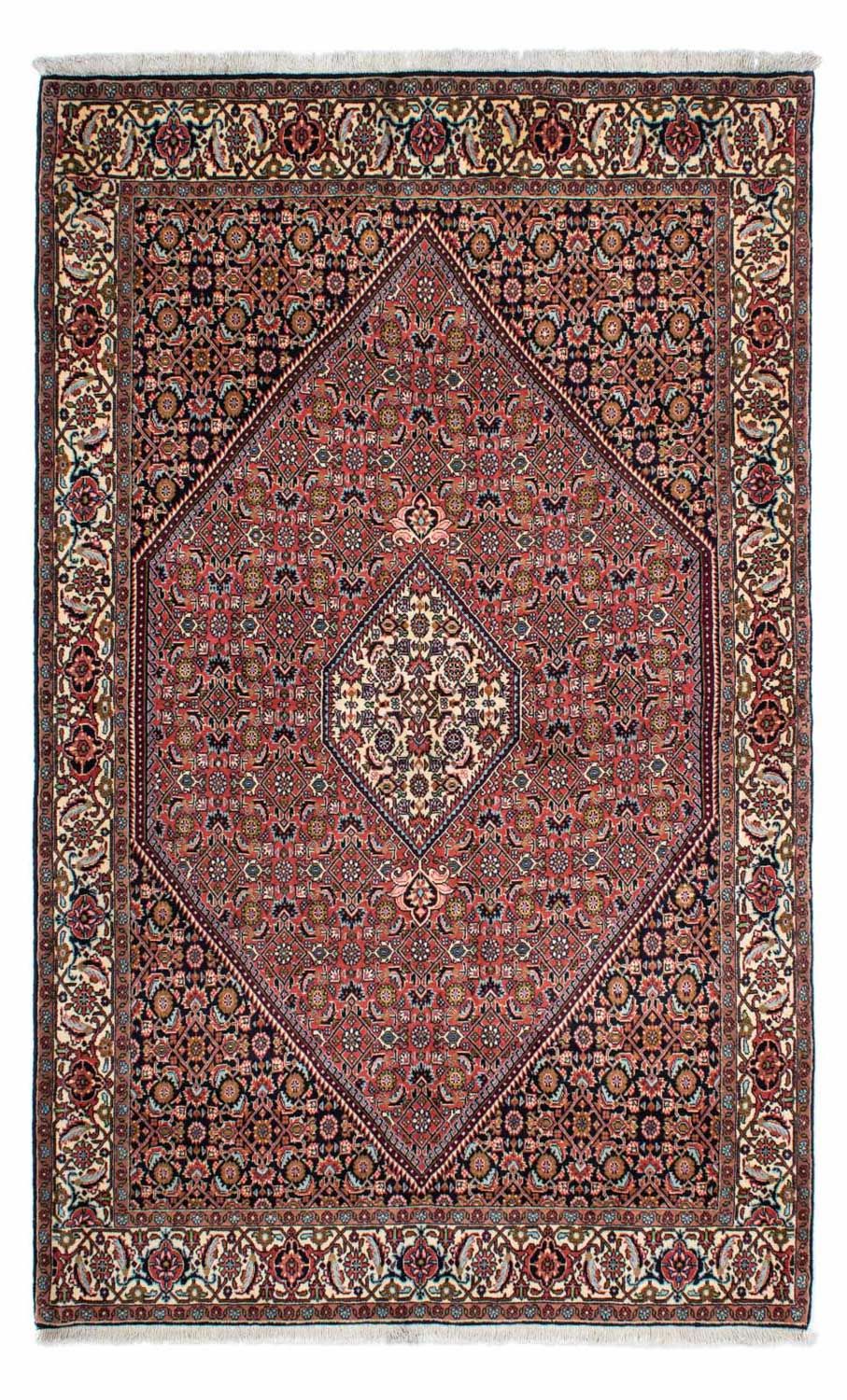Alfombra persa - Bidjar - 231 x 141 cm - rojo
