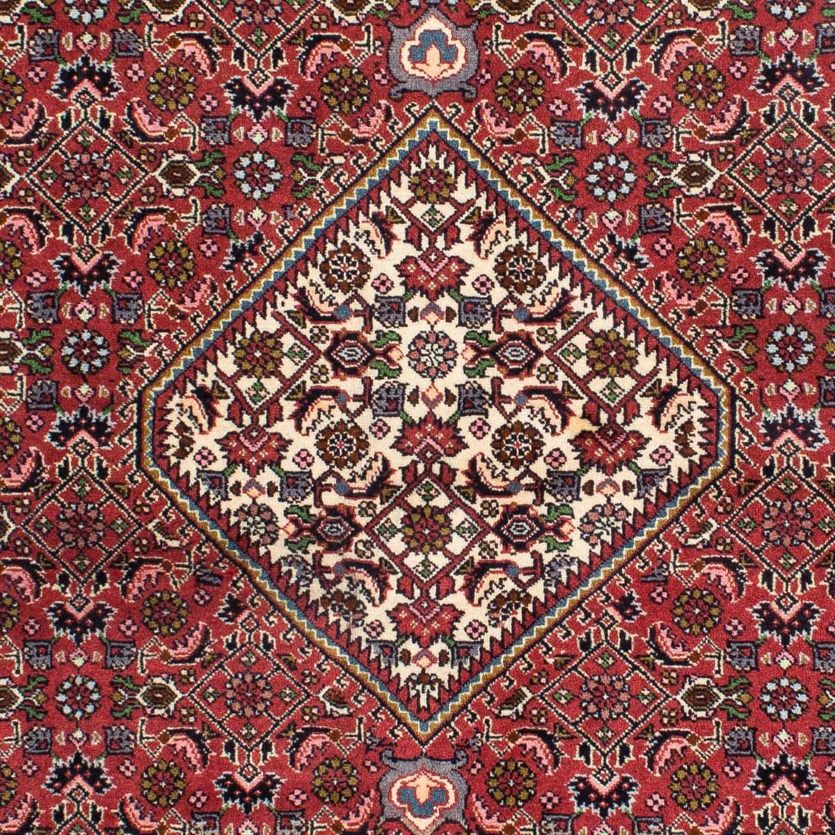 Alfombra persa - Bidjar - 216 x 137 cm - azul oscuro