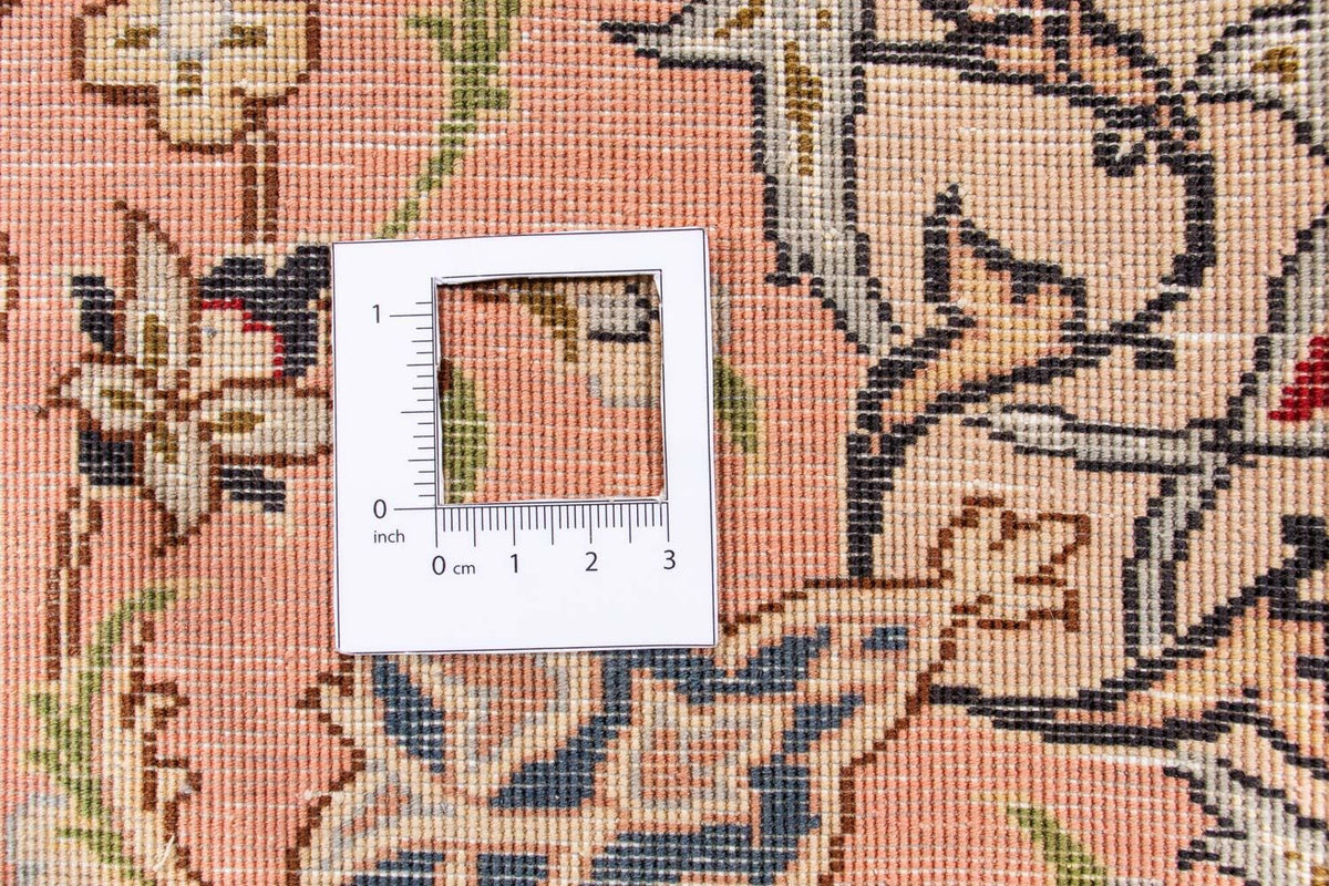 Alfombra Persa - Tabriz - Real redondo  - 195 x 195 cm - beige