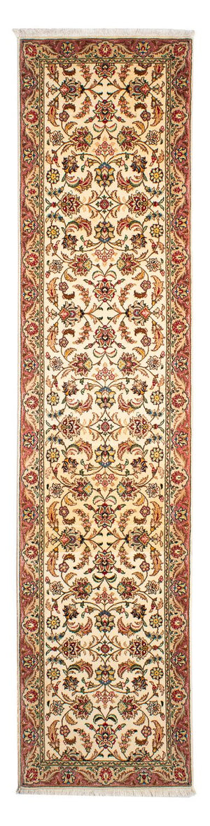 Alfombra de pasillo Alfombra Persa - Tabriz - Real - 299 x 68 cm - beige