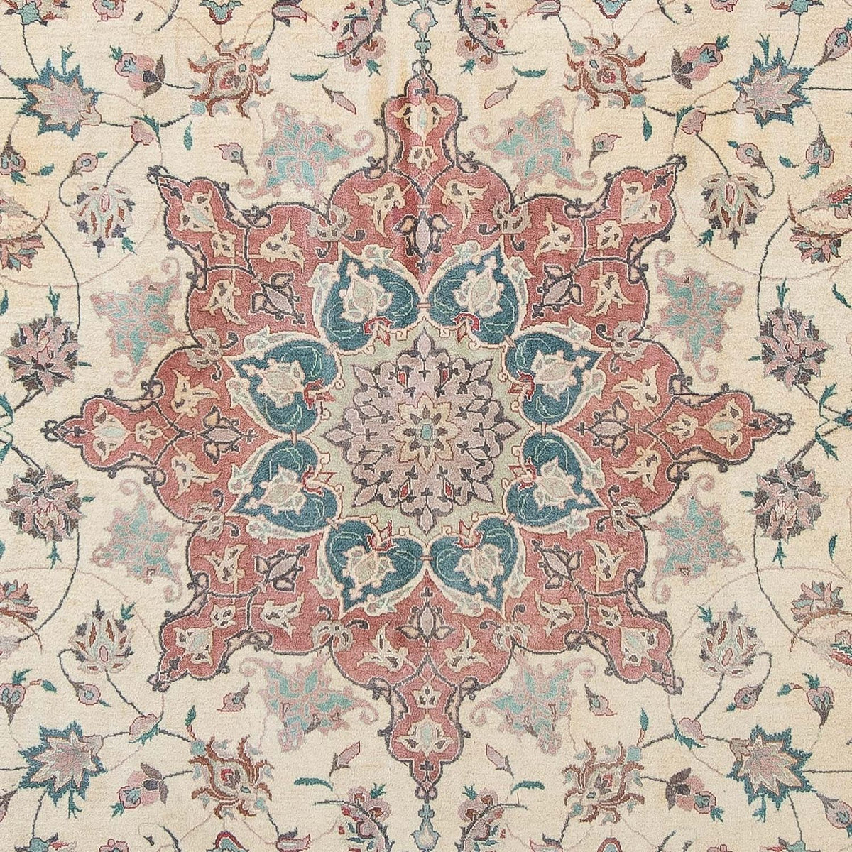 Alfombra Persa - Tabriz - Real - 300 x 200 cm - beige