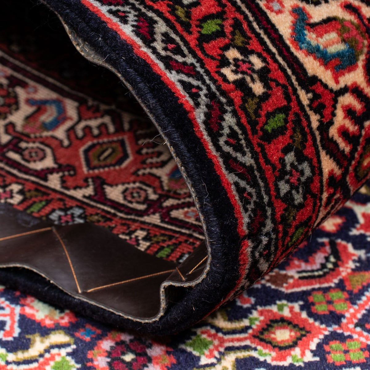 Alfombra persa - Bidjar - 200 x 128 cm - rojo