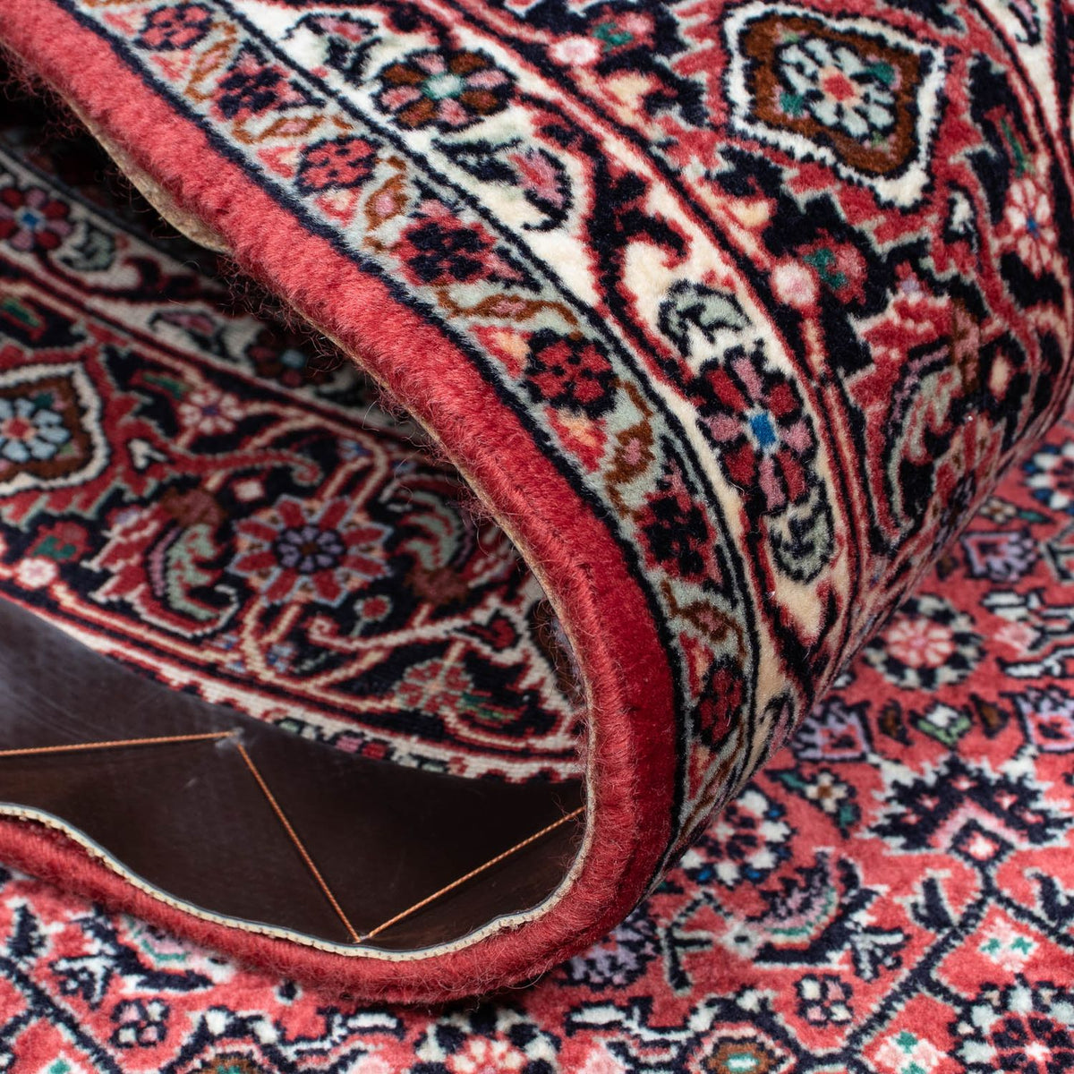 Alfombra persa - Bidjar - 200 x 133 cm - rojo claro