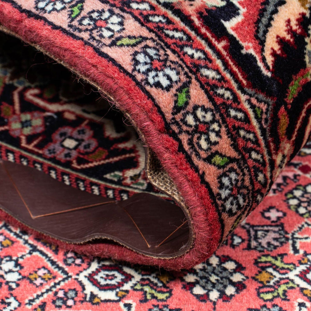 Alfombra persa - Bidjar - 222 x 142 cm - rojo