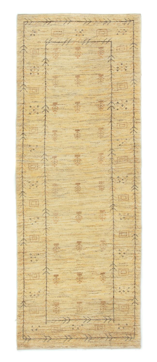 Alfombra de pasillo Alfombra Gabbeh - Persa - 236 x 85 cm - beige