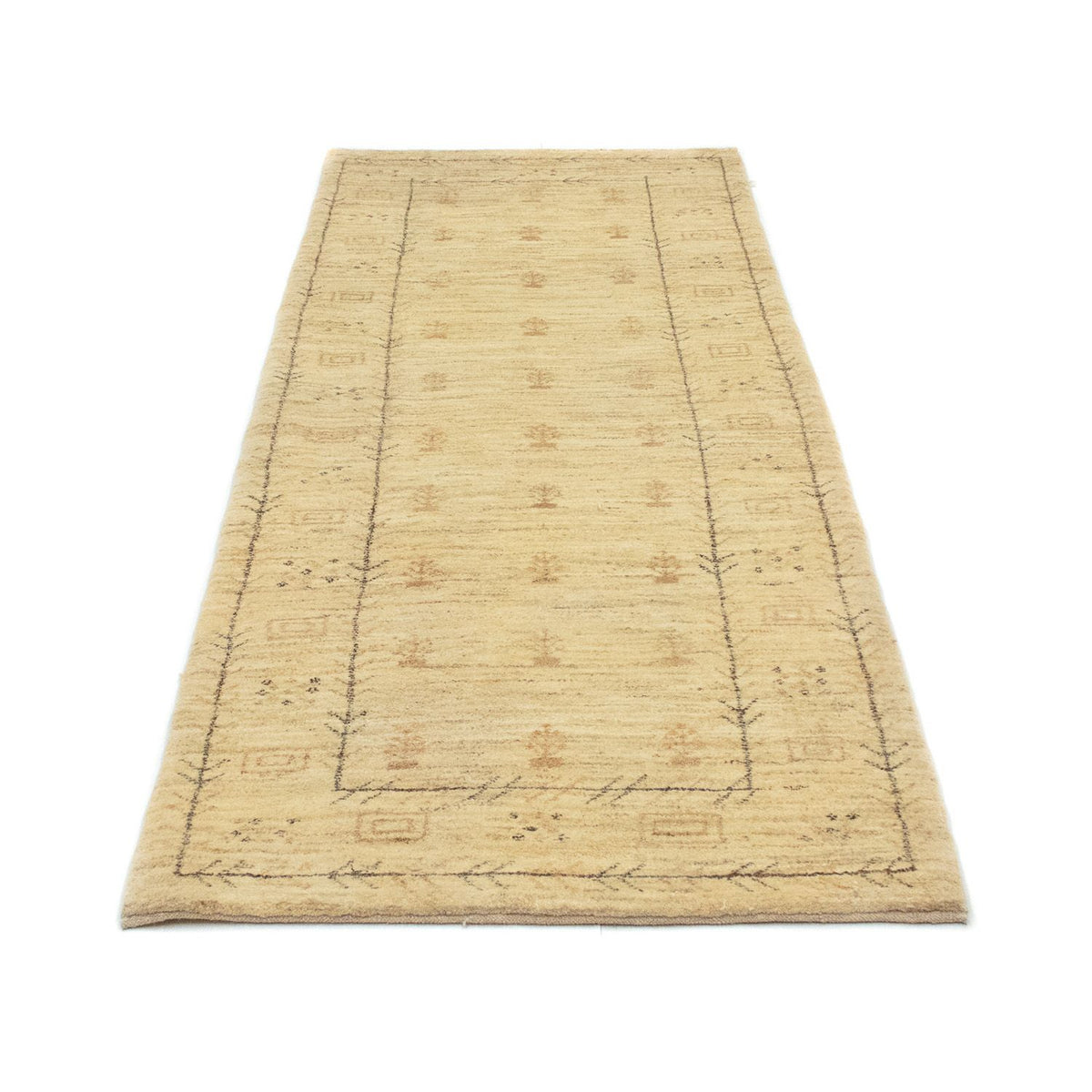 Alfombra de pasillo Alfombra Gabbeh - Persa - 236 x 85 cm - beige