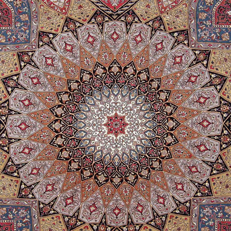 Alfombra Persa - Tabriz - Real - 303 x 254 cm - multicolor