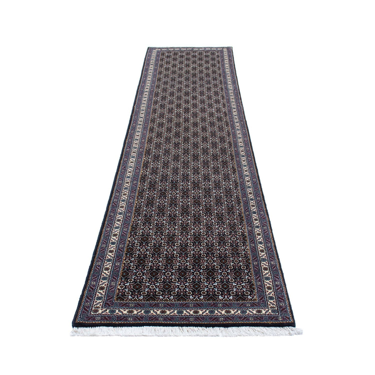 Alfombra de pasillo Alfombra persa - Tabriz - 348 x 70 cm - gris