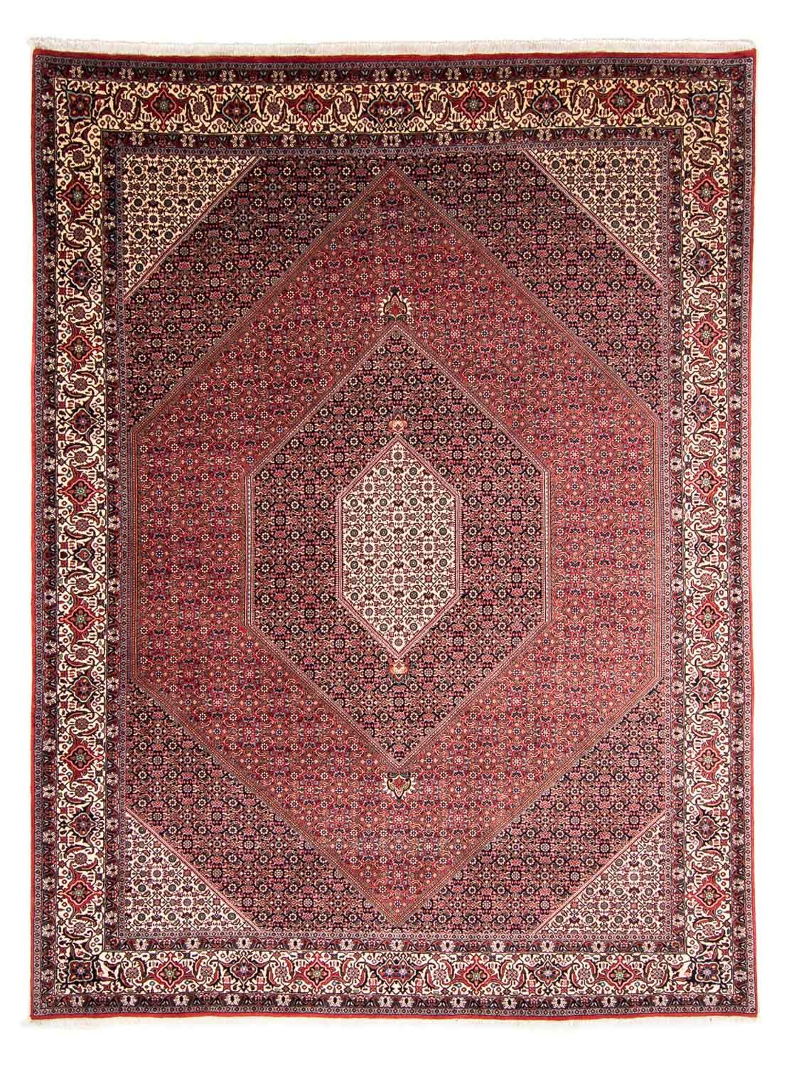 Alfombra persa - Bidjar - 360 x 250 cm - rojo claro