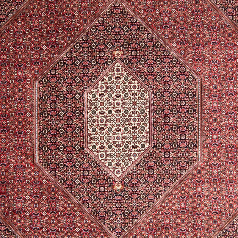 Alfombra persa - Bidjar - 360 x 250 cm - rojo claro
