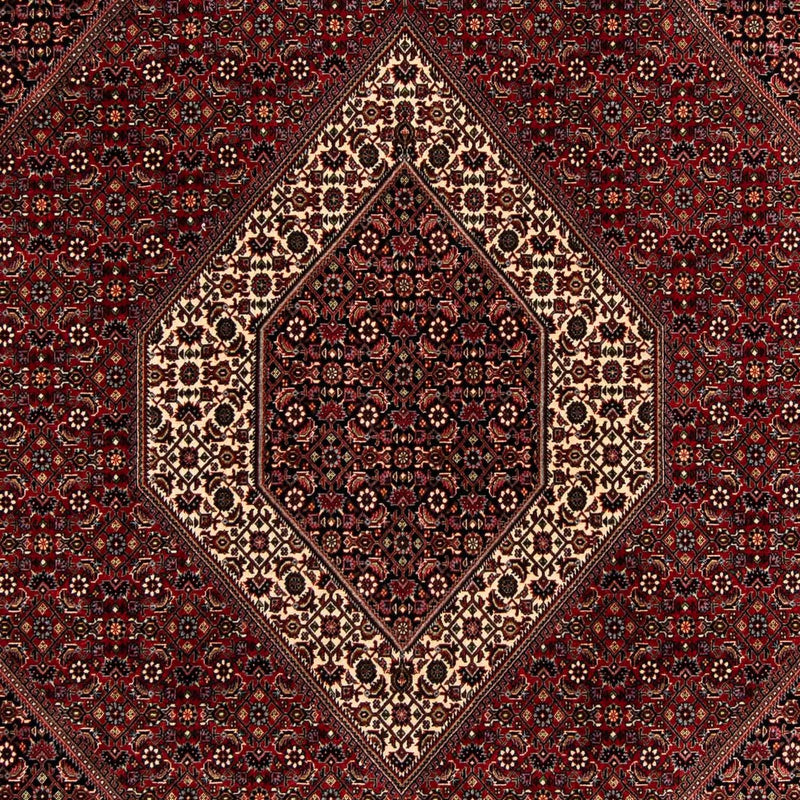 Alfombra persa - Bidjar - 263 x 203 cm - rojo oscuro