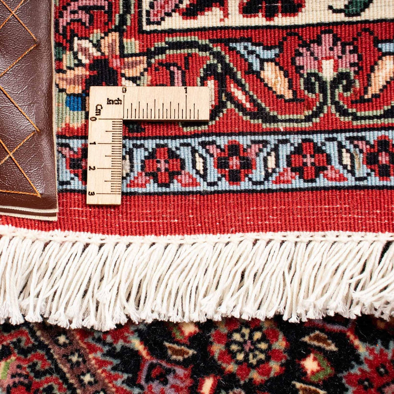 Alfombra persa - Bidjar - 263 x 203 cm - rojo oscuro