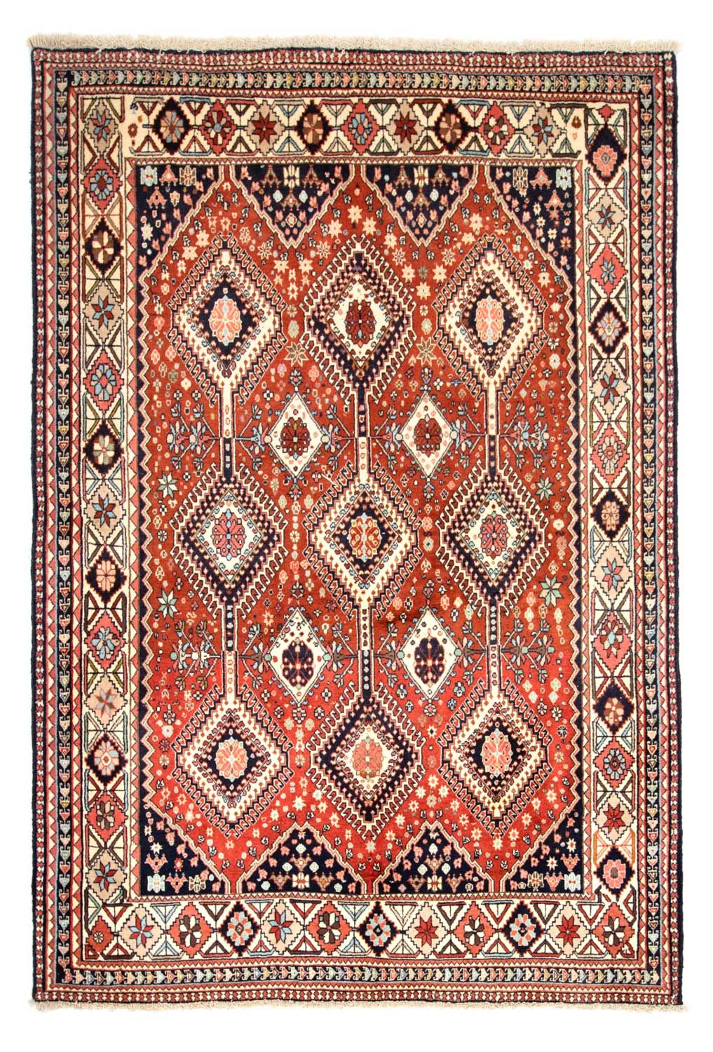 Alfombra persa - Nómada - 233 x 162 cm - óxido