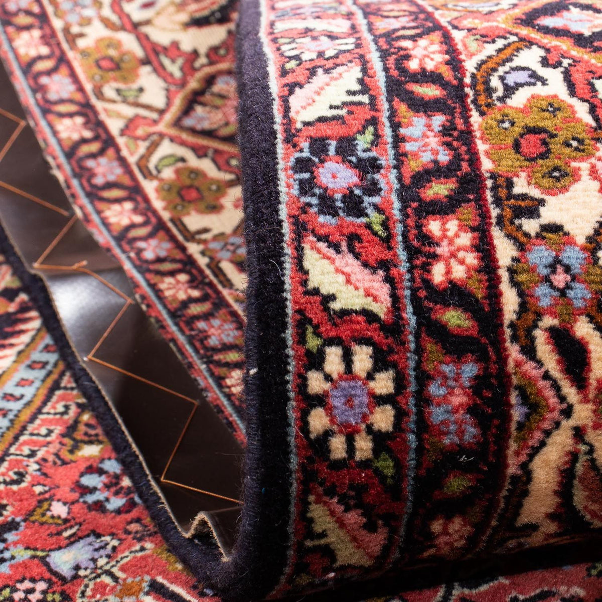 Alfombra persa - Bidjar - 275 x 203 cm - marrón