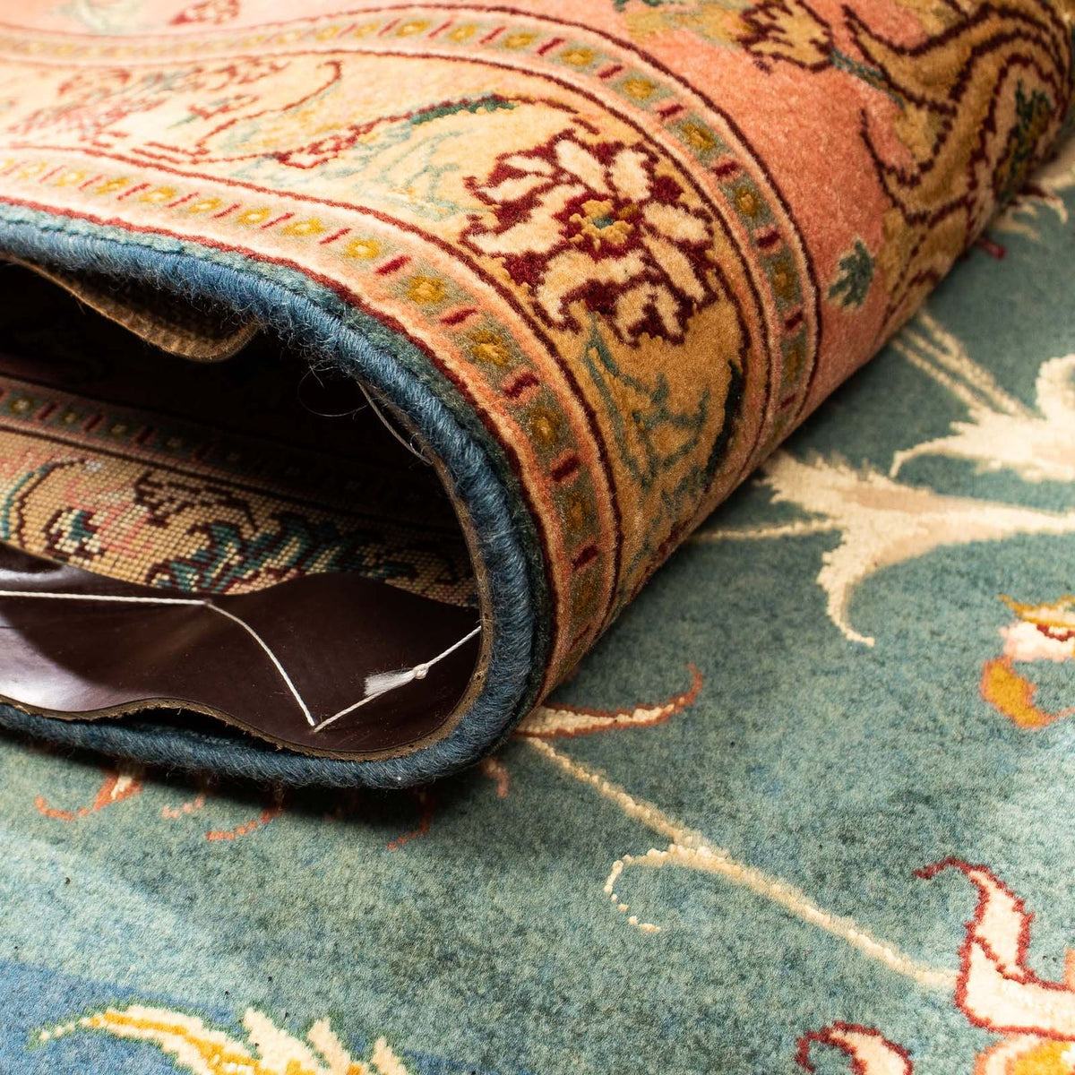 Alfombra Persa - Tabriz - Real - 305 x 200 cm - verde claro
