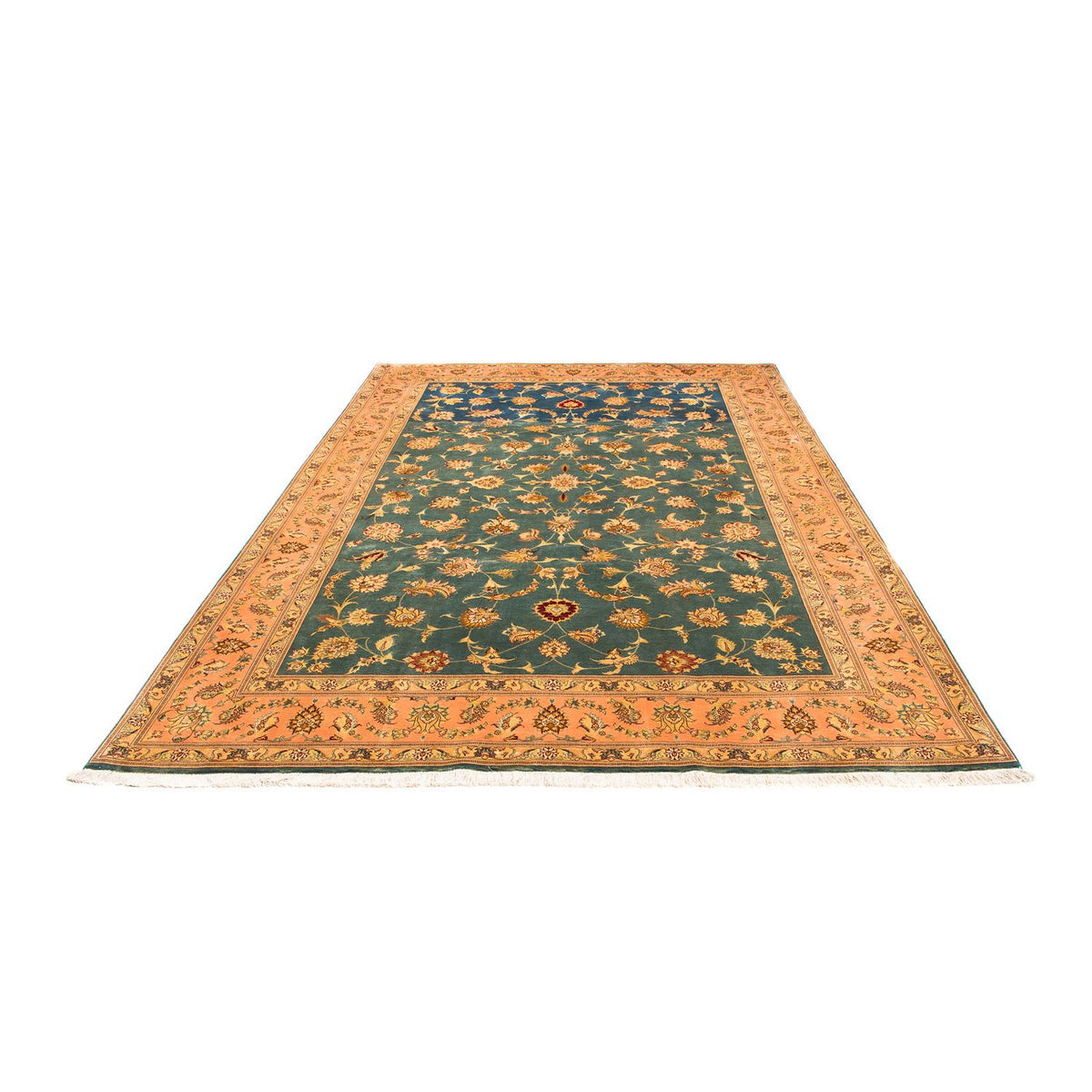 Alfombra Persa - Tabriz - Real - 305 x 200 cm - verde claro