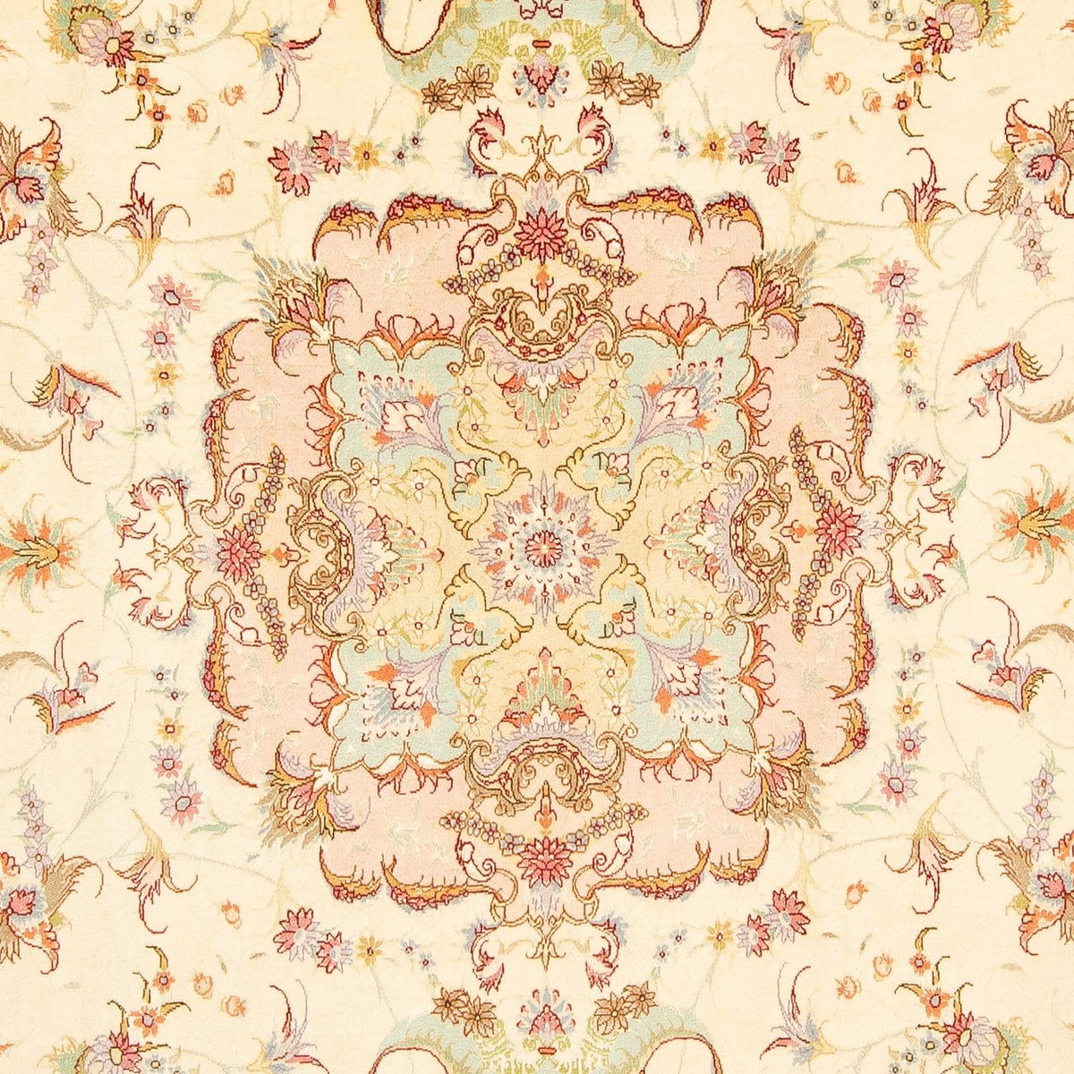 Alfombra Persa - Tabriz - Real - 288 x 198 cm - beige