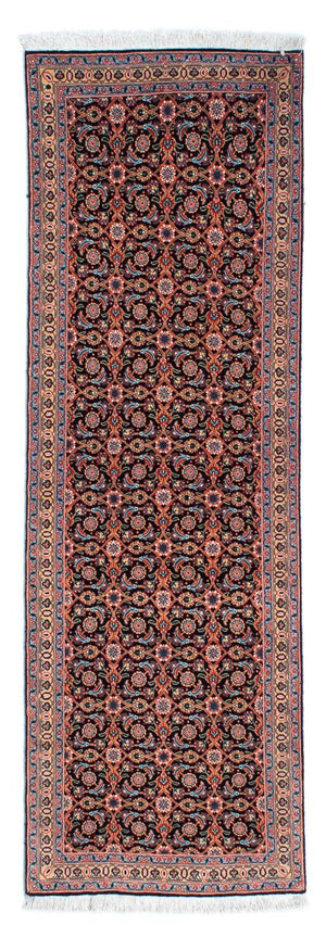 Alfombra de pasillo Alfombra persa - Tabriz - 202 x 67 cm - azul oscuro
