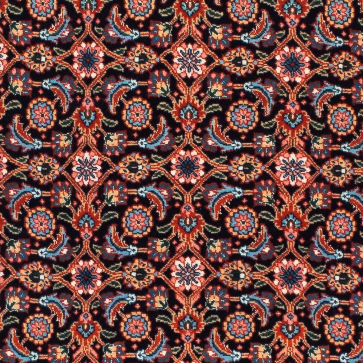 Alfombra de pasillo Alfombra persa - Tabriz - 202 x 67 cm - azul oscuro