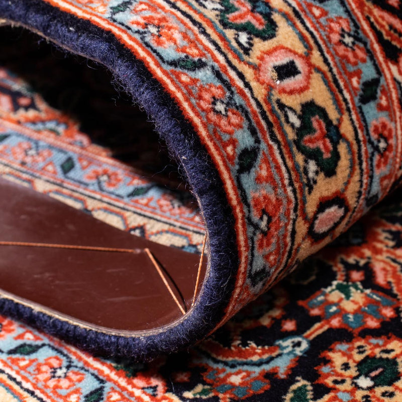 Alfombra de pasillo Alfombra persa - Tabriz - 202 x 67 cm - azul oscuro