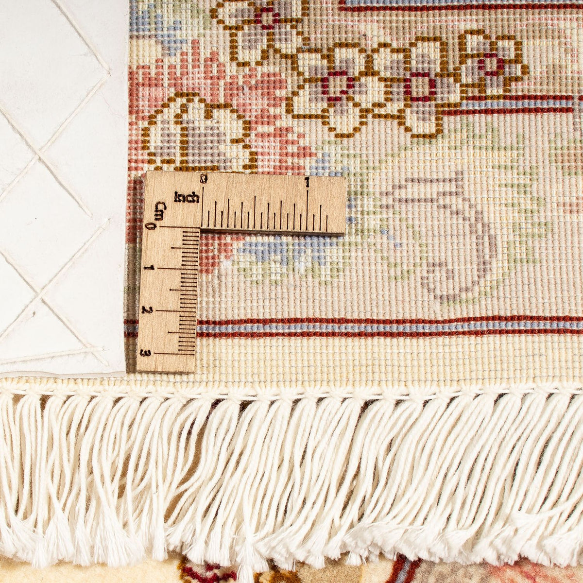 Alfombra Persa - Tabriz - Real cuadrado  - 206 x 202 cm - beige