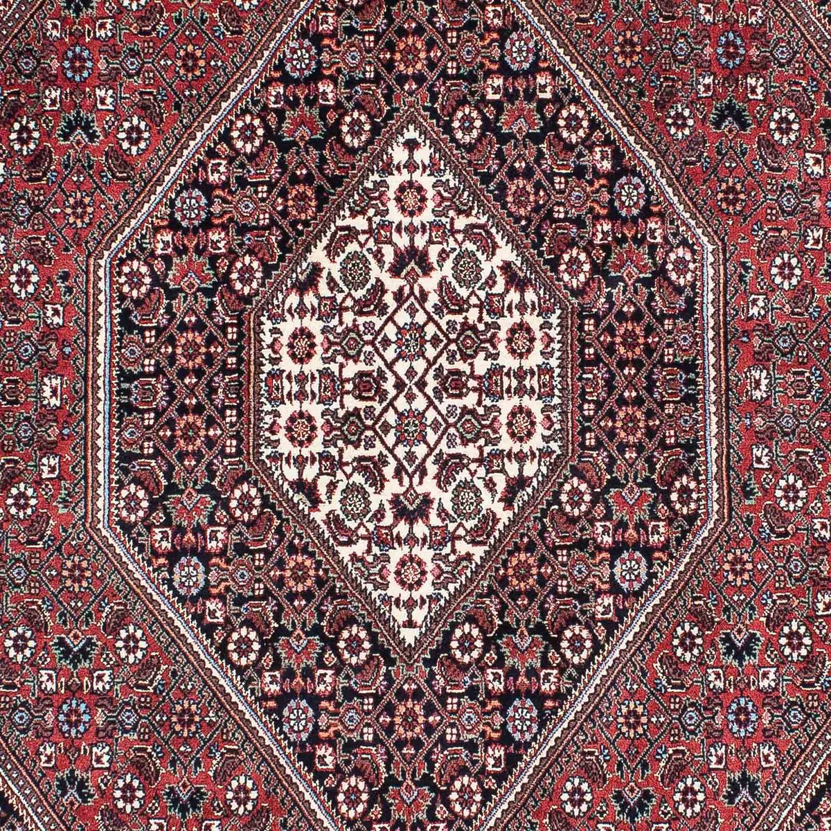 Alfombra persa - Bidjar - 210 x 130 cm - rojo claro